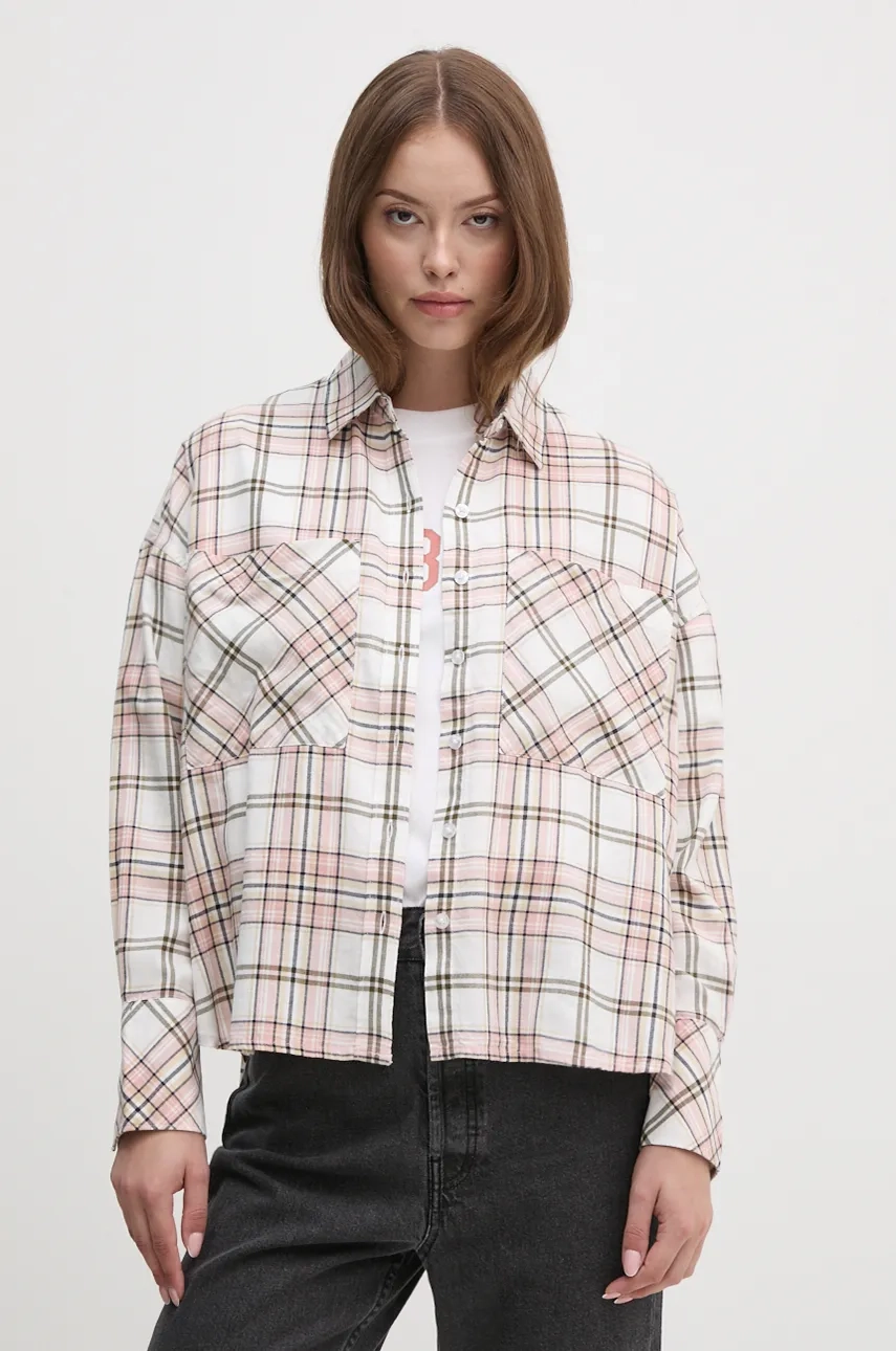 

Хлопковая рубашка Barbour, розовый