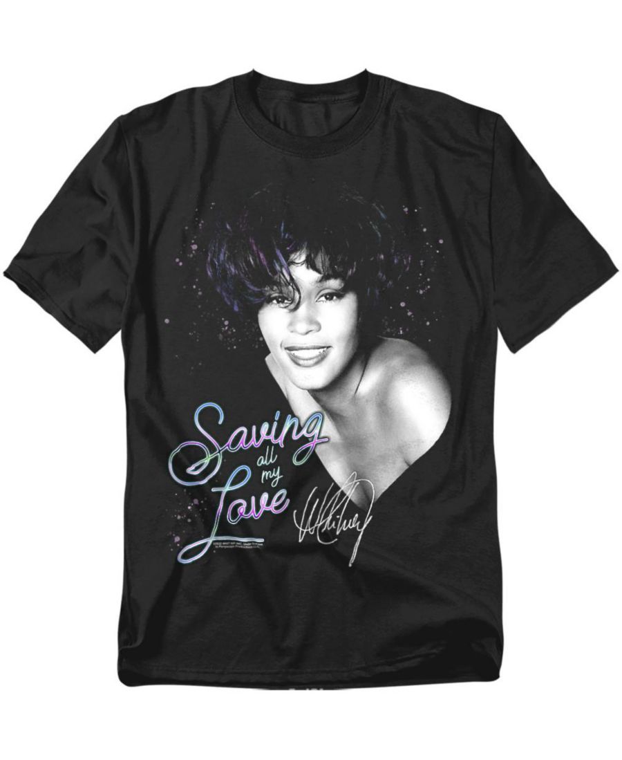 

Мужская футболка Saving All My Love Whitney Houston, Black, Черный, Мужская футболка Saving All My Love Whitney Houston, Black