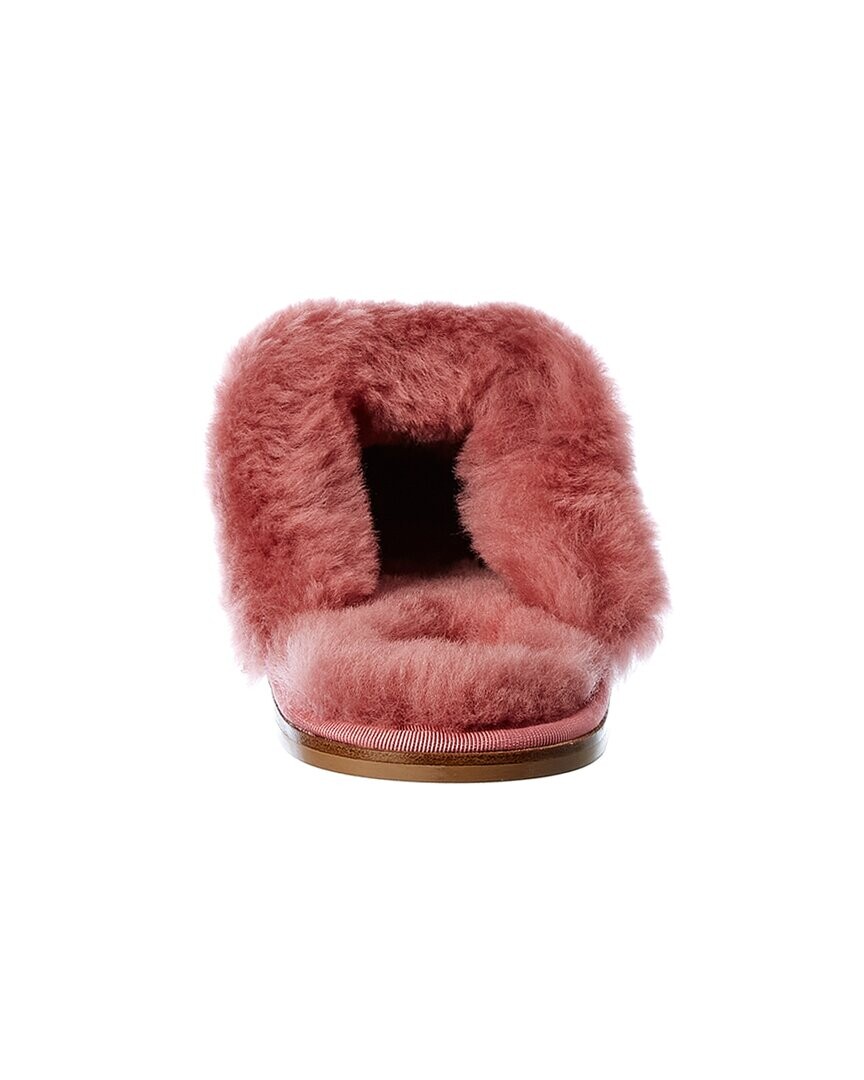 Roger Vivier Hotel Атласные мюли Vivier Broche с брошью, розовый