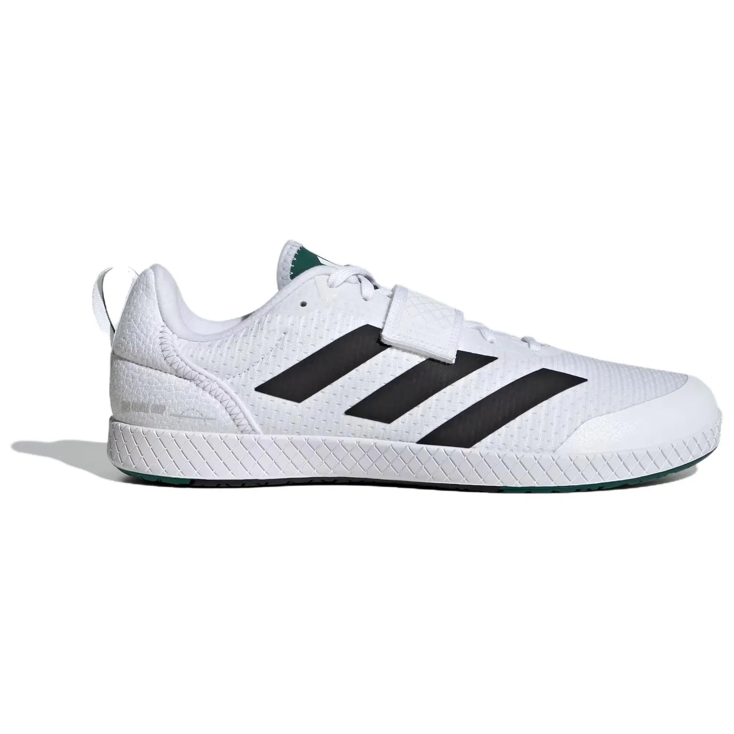 Кроссовки для тяжелой атлетики Adidas Cloud White/Core Black/Preppy Green — фото 3