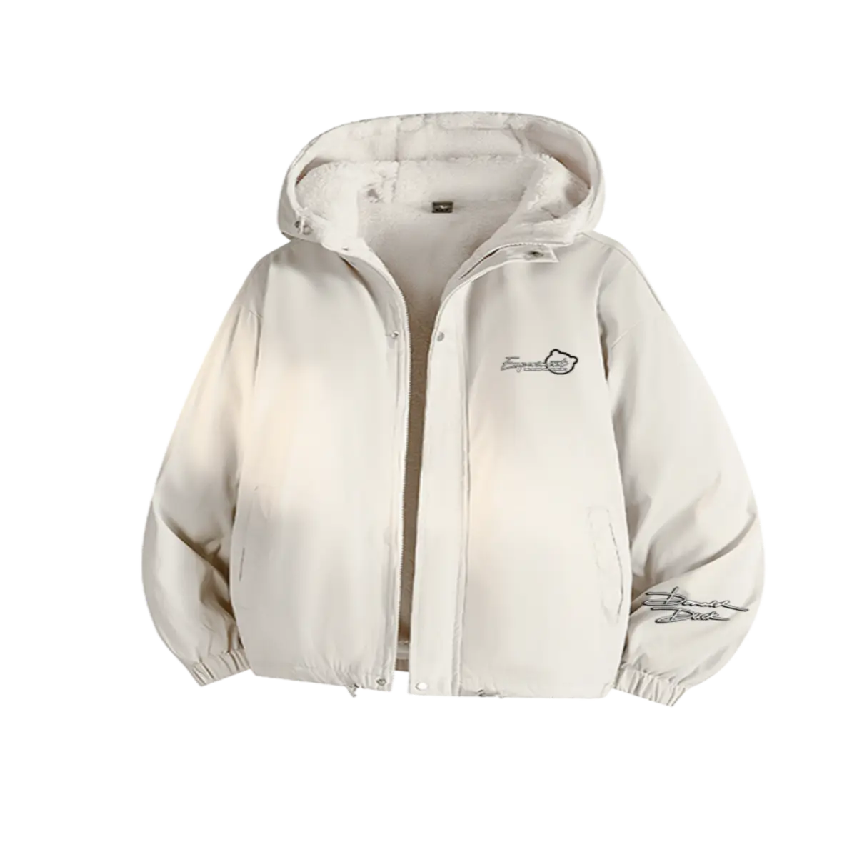 

Пуховики женские с капюшоном утепленные Others Disney, априкот