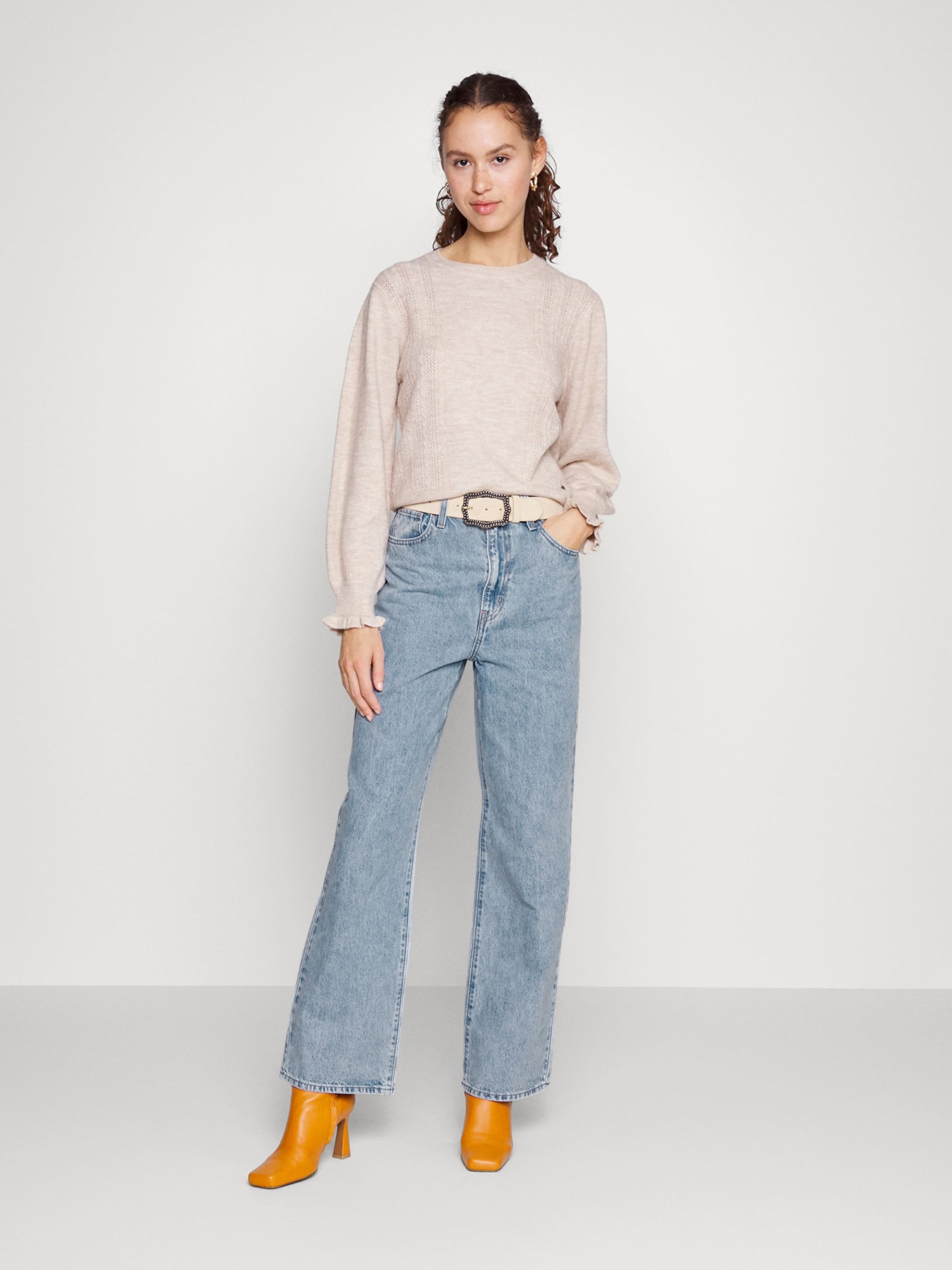 LEVI'S  Джинсы с широкими штанинами 'High Waisted Straight Jeans' в светло-голубом цвете — фото 4