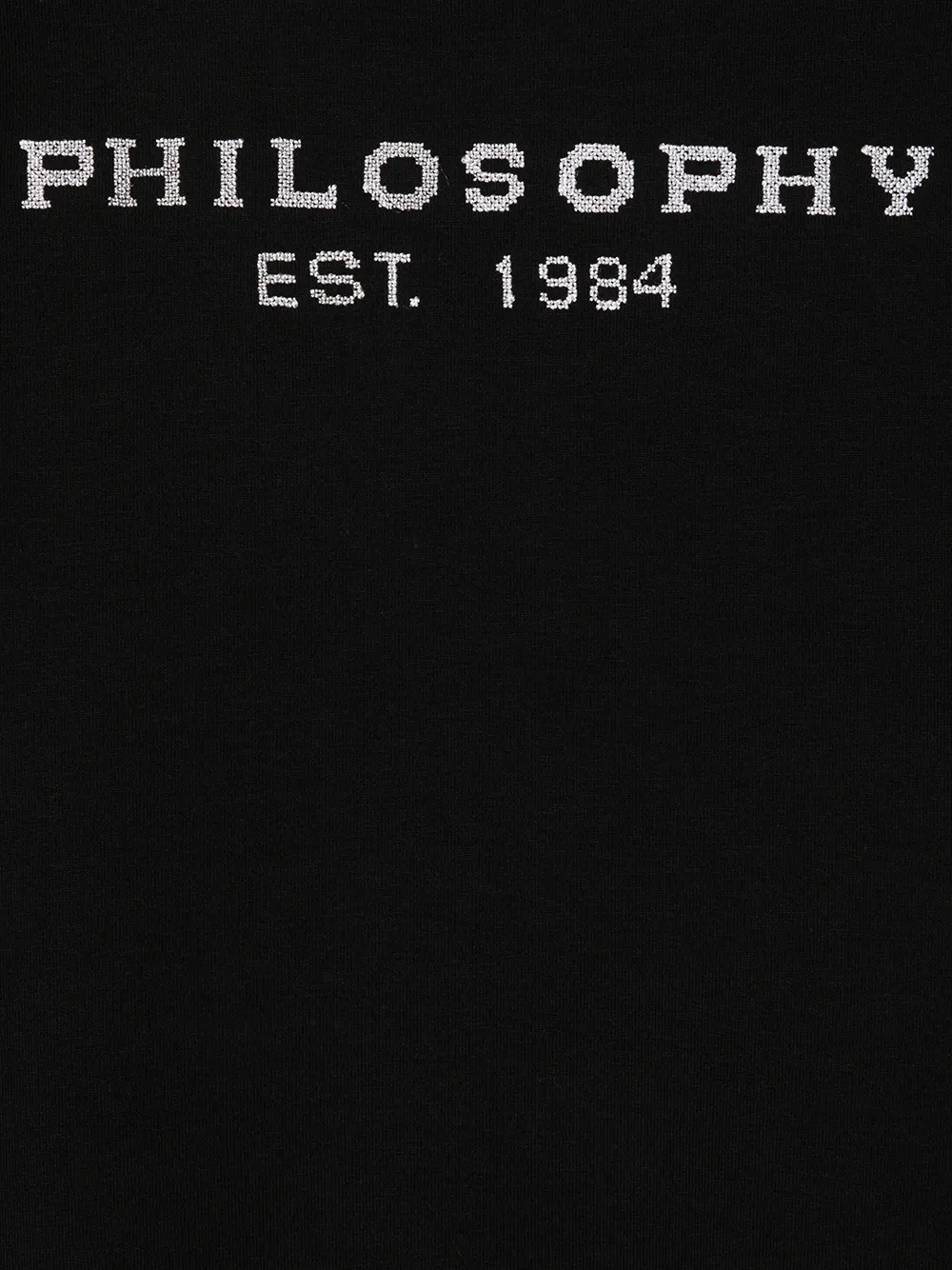 Толстовка с объемными рукавами и вышитым логотипом Philosophy Di Lorenzo Serafini Kids, черный — фото 3