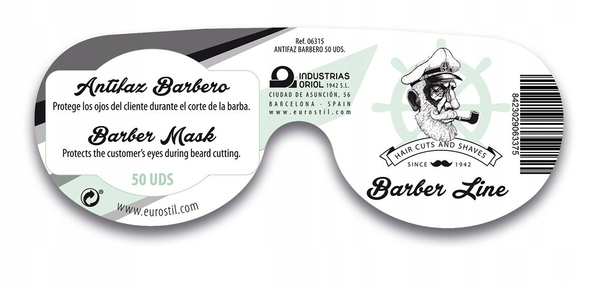 Ponik's Barber Mask - Маска, защищающая глаза клиента Poniks — фото 2