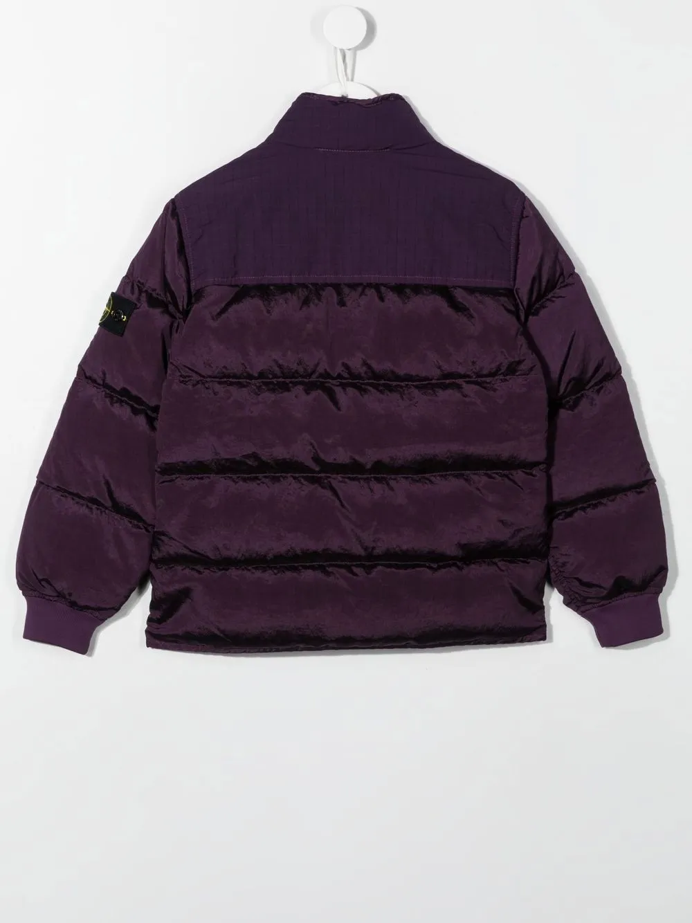 

Пуховик на молнии Stone Island Junior, фиолетовый