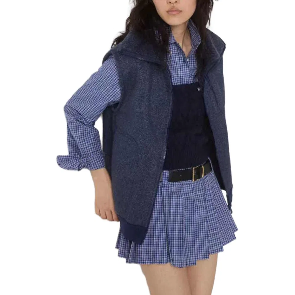 Жилет MIU MIU Uniform Blue — фото 4