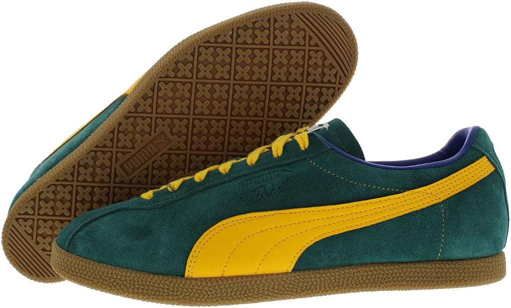 

Мужские кроссовки PUMA Brasil на шнуровке для повседневной носки - оранжевые