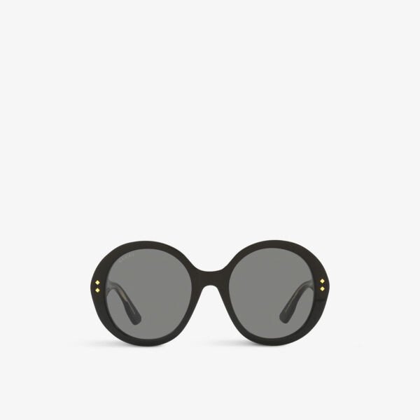 

Солнцезащитные очки GG1081S в круглой оправе из ацетата Gucci, черный