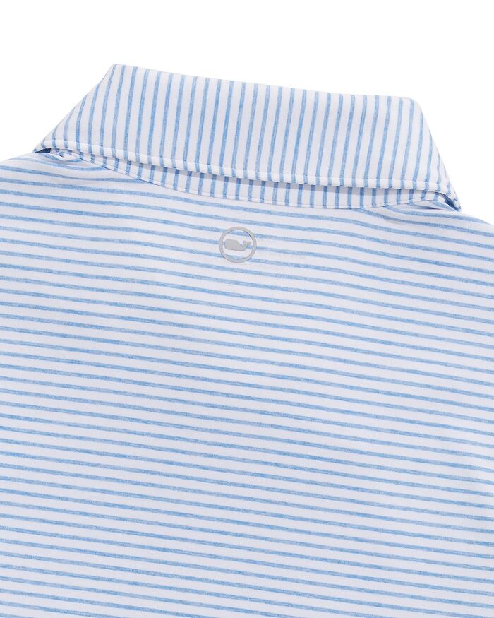 Полосатая рубашка-поло Bradley для мальчиков Vineyard Vines - Little Kid, Big Kid, синий — фото 3