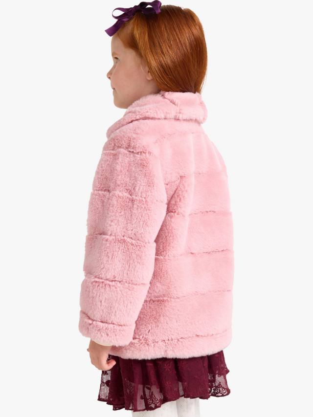 Детская куртка из искусственного меха Lindex, Dusty Pink — фото 2