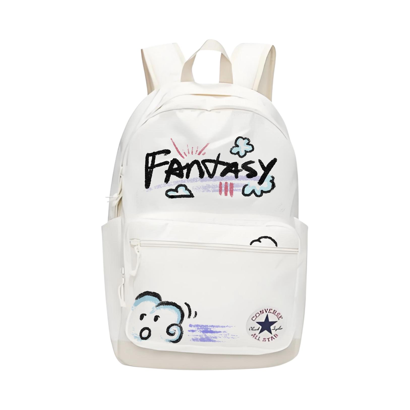 

Converse Полиэстеровый рюкзак обычный унисекс белый, FANTASY Fantasy