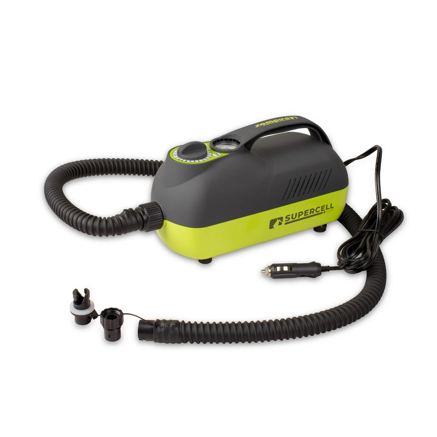 

Насос для воздушной палатки SuperCell 12V Zempire, Charcoal/Acid Green