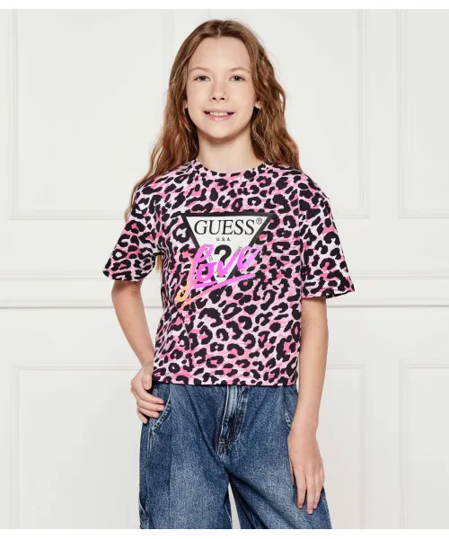 

Футболка Regular fit Guess, розовый