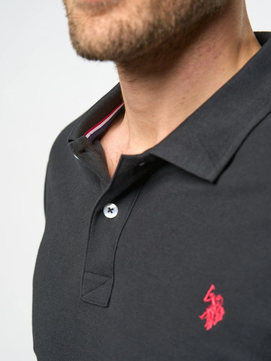 Рубашка на пуговицах классического кроя U.S. POLO ASSN. Alfred, черный — фото 4