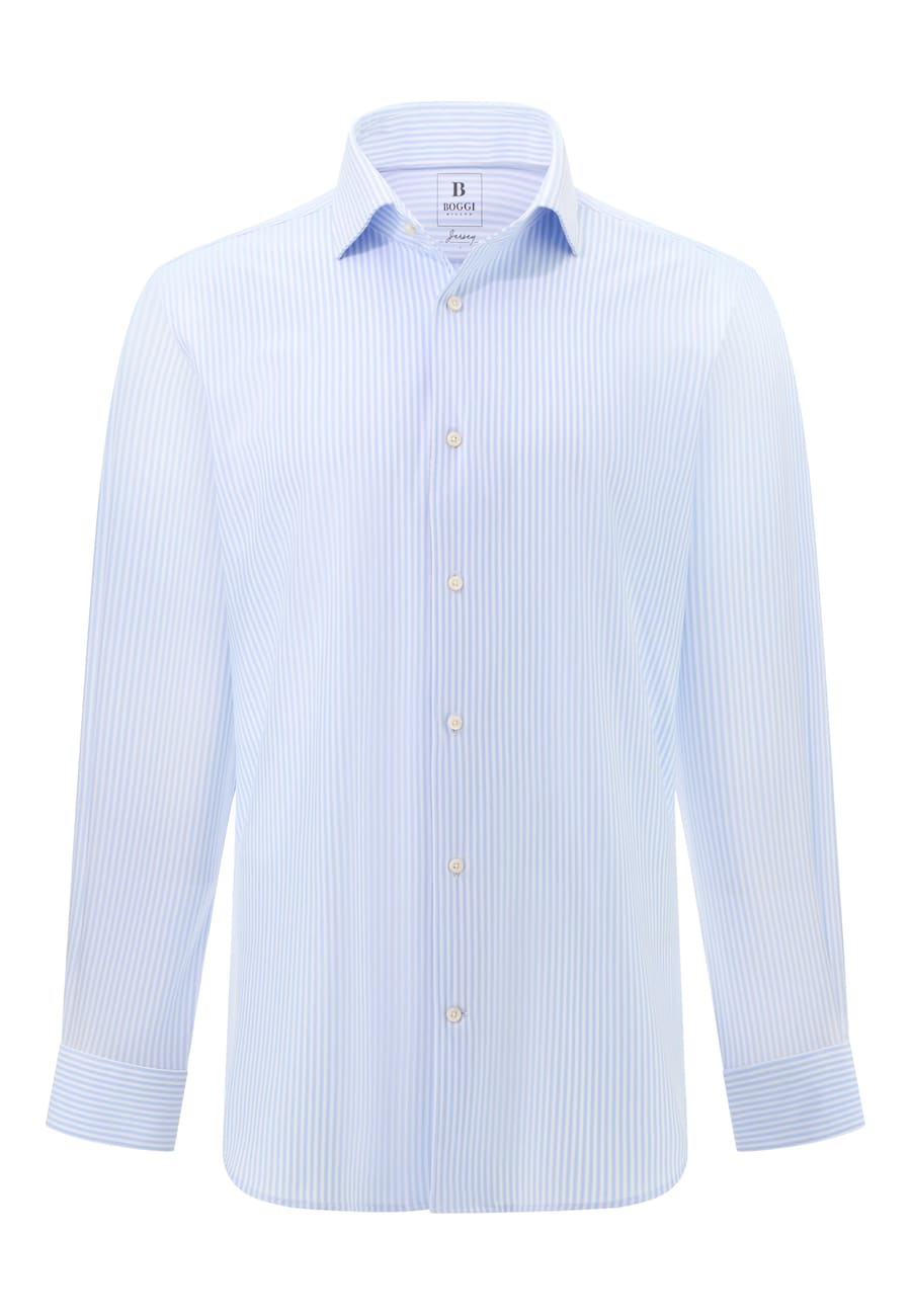 

Рубашка на пуговицах классического кроя Boggi Milano, светло-голубой