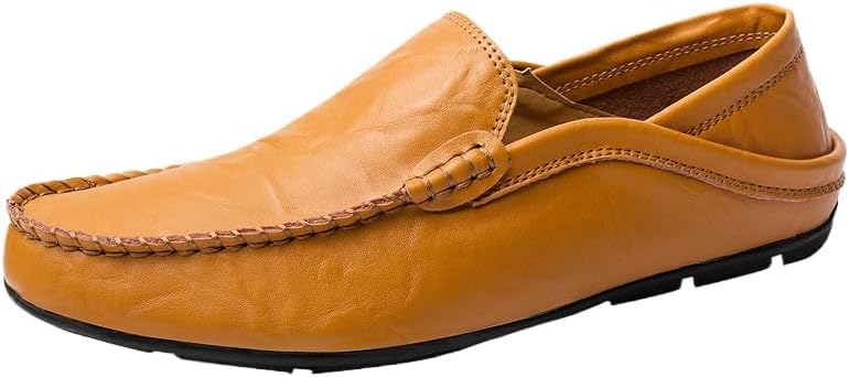 

Мужские премиальные лоферы Hhhchpm из натуральной кожи, удобные слипоны, дышащие туфли, модные тапочки, коричневый