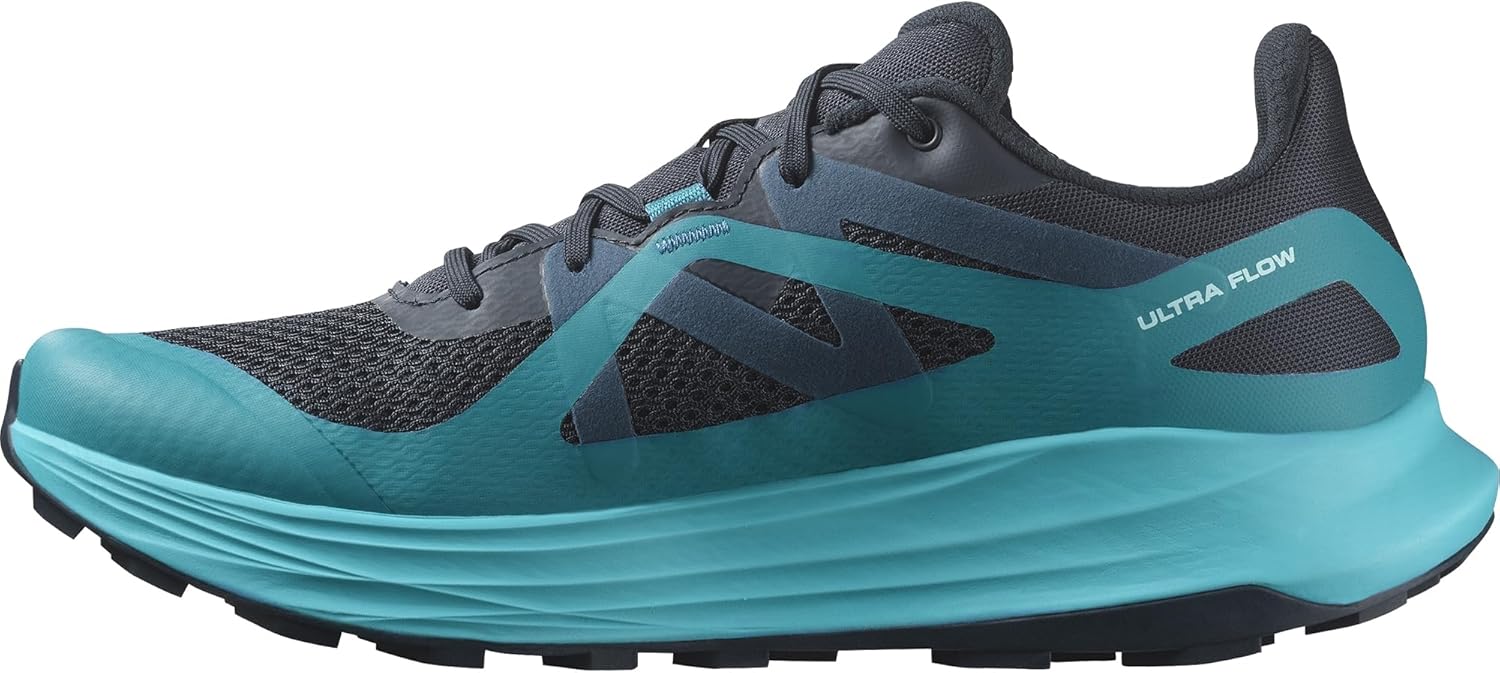 

Кроссовки для трейлраннинга Salomon Men's ULTRA FLOW, Carbon/Tahitian Tide/Deep Dive