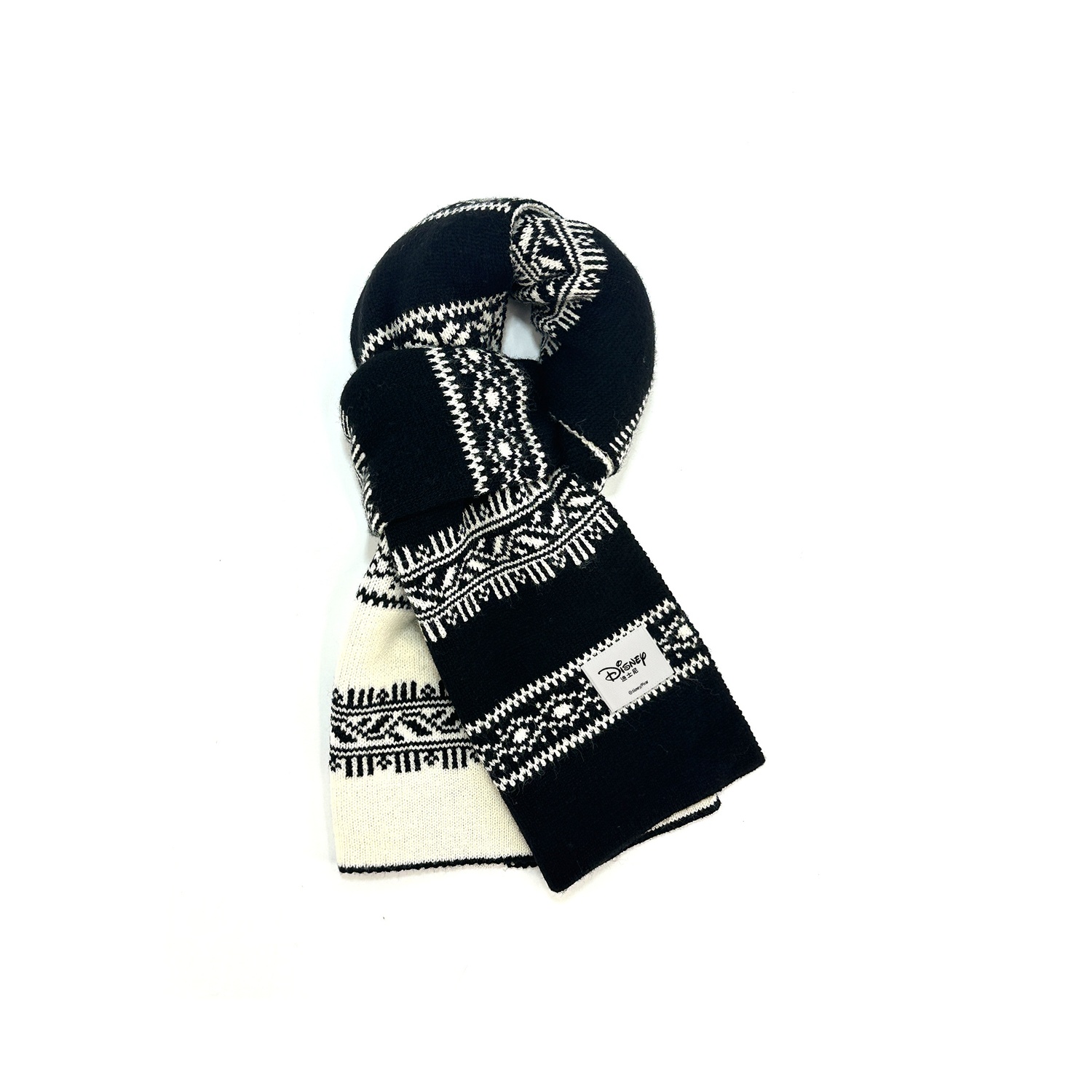 

Disney Полиэстеровый вязаный шарф унисекс, Black White