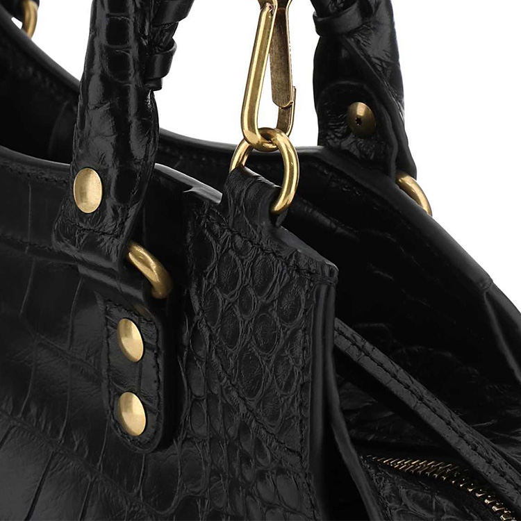 Сумка через плечо из телячьей кожи Balenciaga черная женская — фото 4