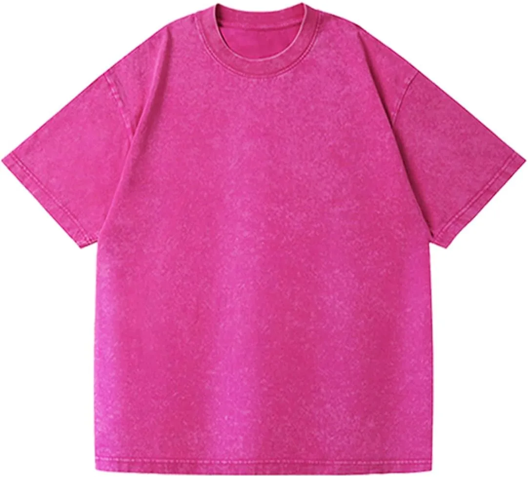 

Оверсайз футболка с эффектом поношенности, Unisex, Vintage, укороченный рукав Fexqueje