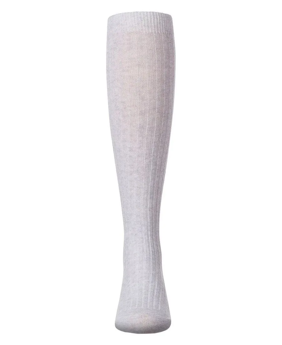 Детские ребристые хлопковые гольфы до колена MeMoi, Chambray Heather — фото 3