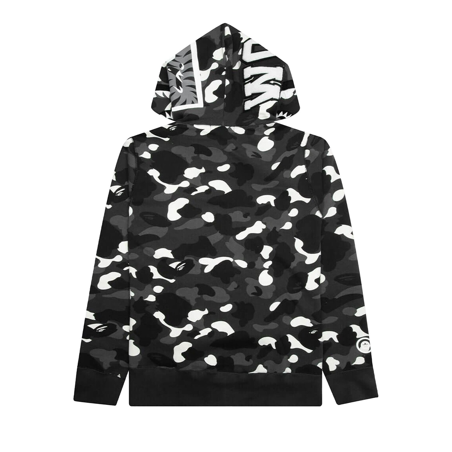 Толстовка на молнии с камуфляжным принтом BAPE City Shark, цвет Черный — фото 2