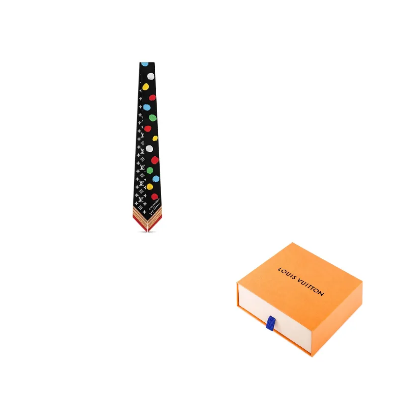 LOUIS VUITTON X Yayoi Kusama Painted Dots Monogram бандана Bb, черный