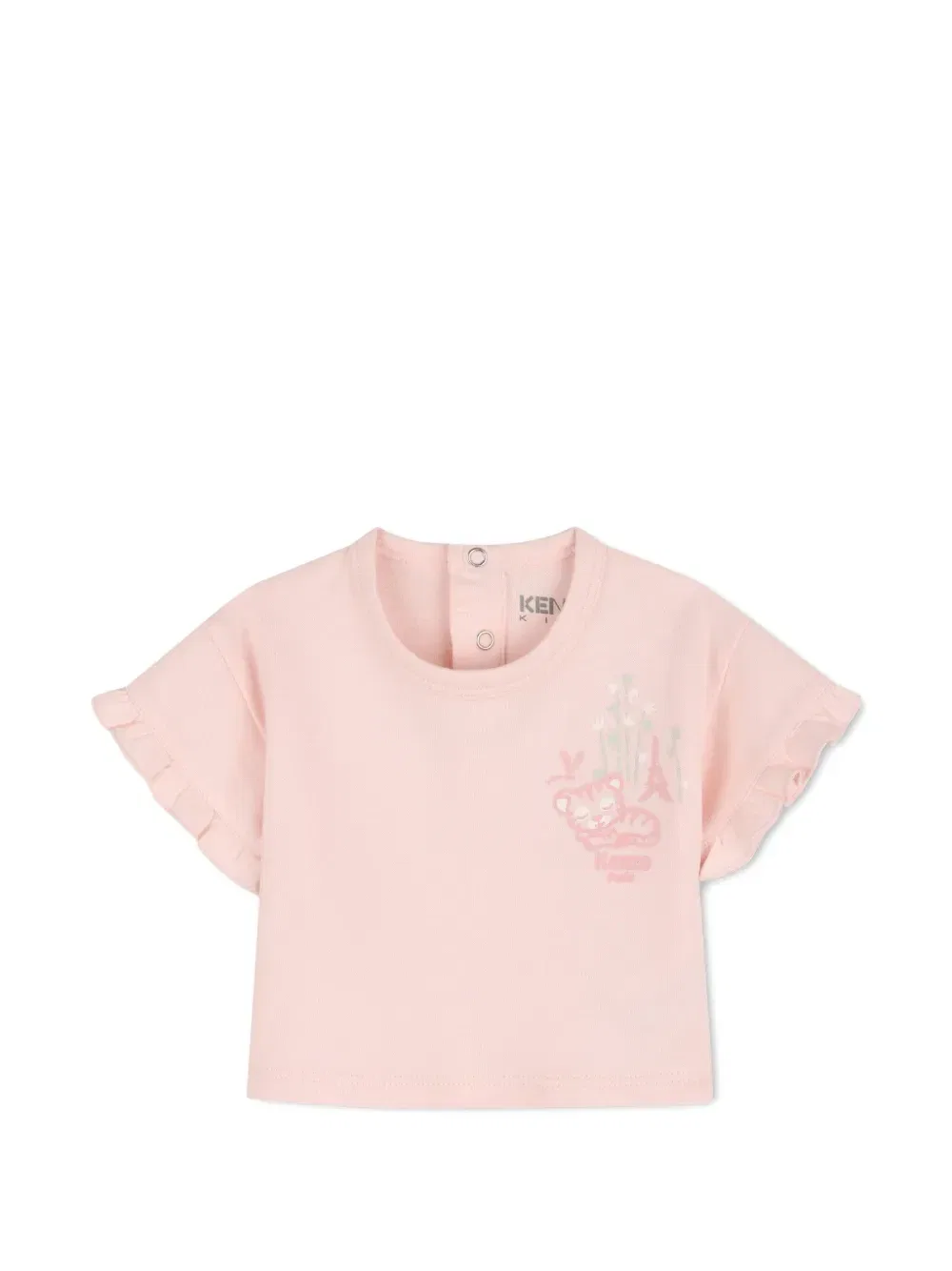 Комплект с оборками Kenzo Kids, розовый — фото 3