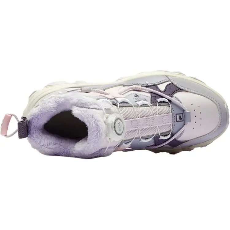 FILA KIDS Термообувь для детей BOA Slip Resistant Mid top Lifestyle Purple Kids' — фото 3