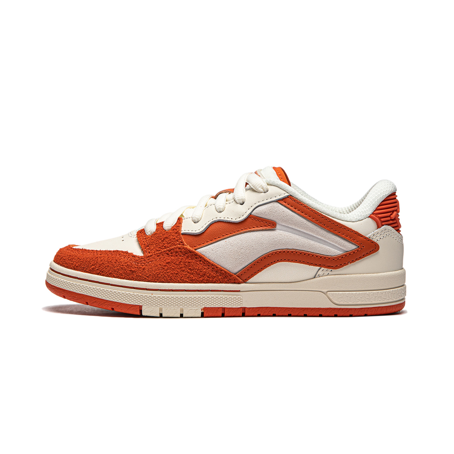 

Кроссовки LiNing Wave Pro Skateboarding Shoes Women's Low-top Off-white/phoenix Orange, красный