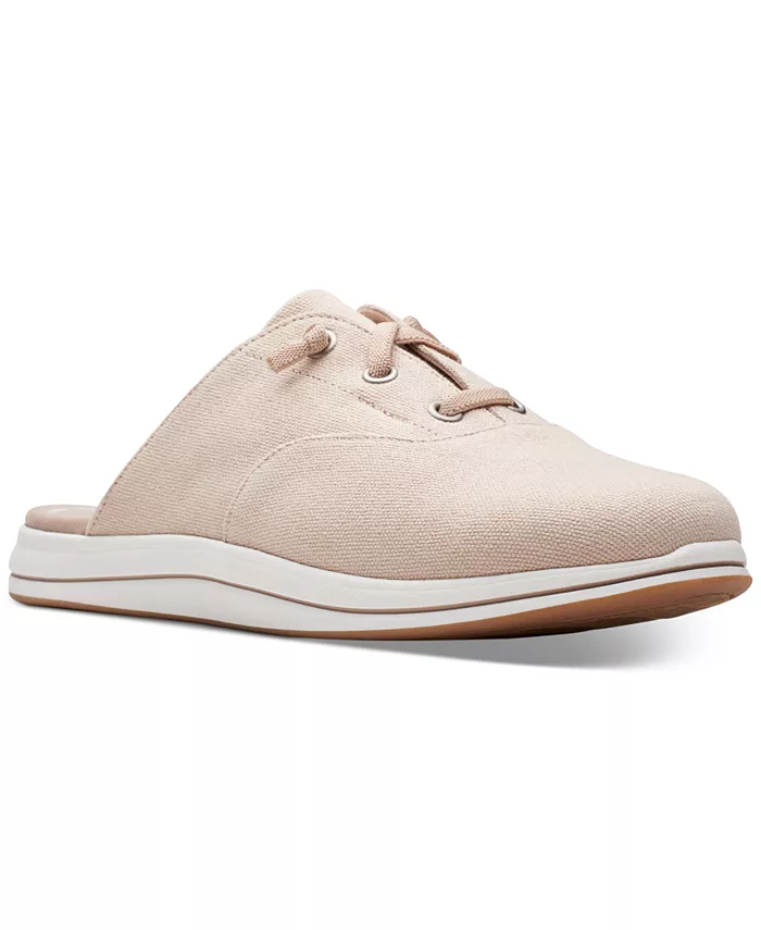 Женские слипоны Breeze Clara с шнуровкой Clarks, загар/бежевый