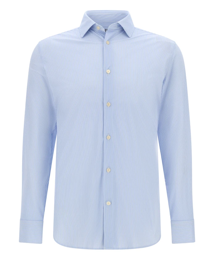 

Рубашка из эластичного нейлона приталенного кроя B tech Boggi Milano, синий