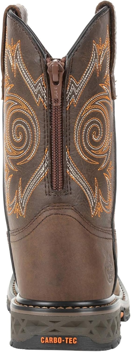 Детские ботинки Georgia Boot Carbo-Tec LT на резинке, 10 Little Kid Brown — фото 2
