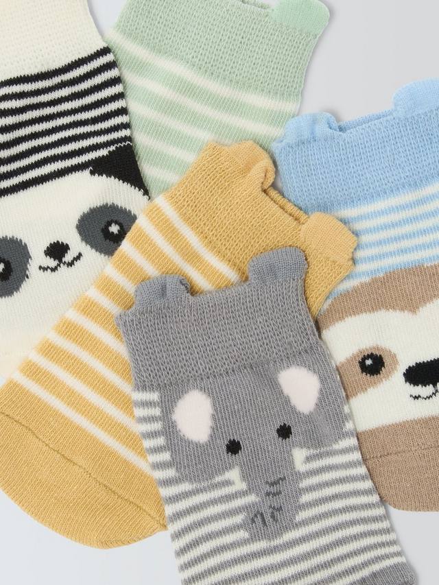 Носочки с детенышами животных John Lewis, Pack of 5, Multi — фото 2