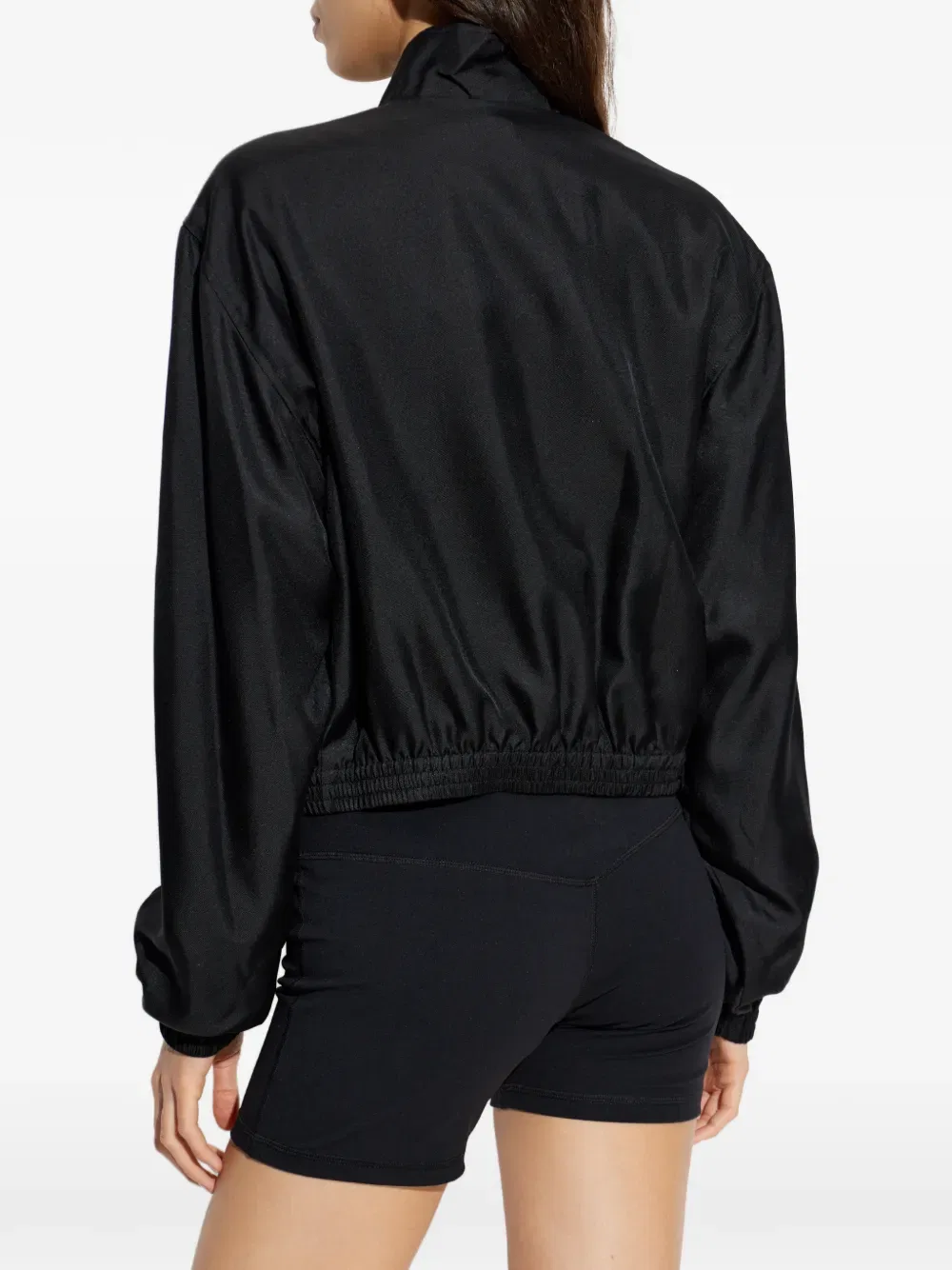 Куртка на молнии с эластичным низом Alexander Wang, черный — фото 4