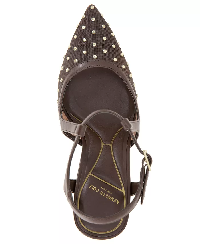 Женские туфли-лодочки Romi с открытой пяткой и ремешком на щиколотке Kenneth Cole New York, коричневый — фото 4