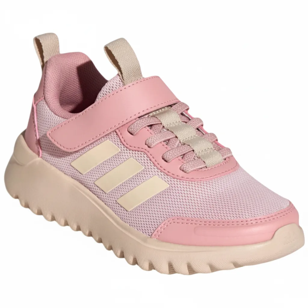 Adidas Тканевые низкие повседневные кроссовки pink для детей — фото 4