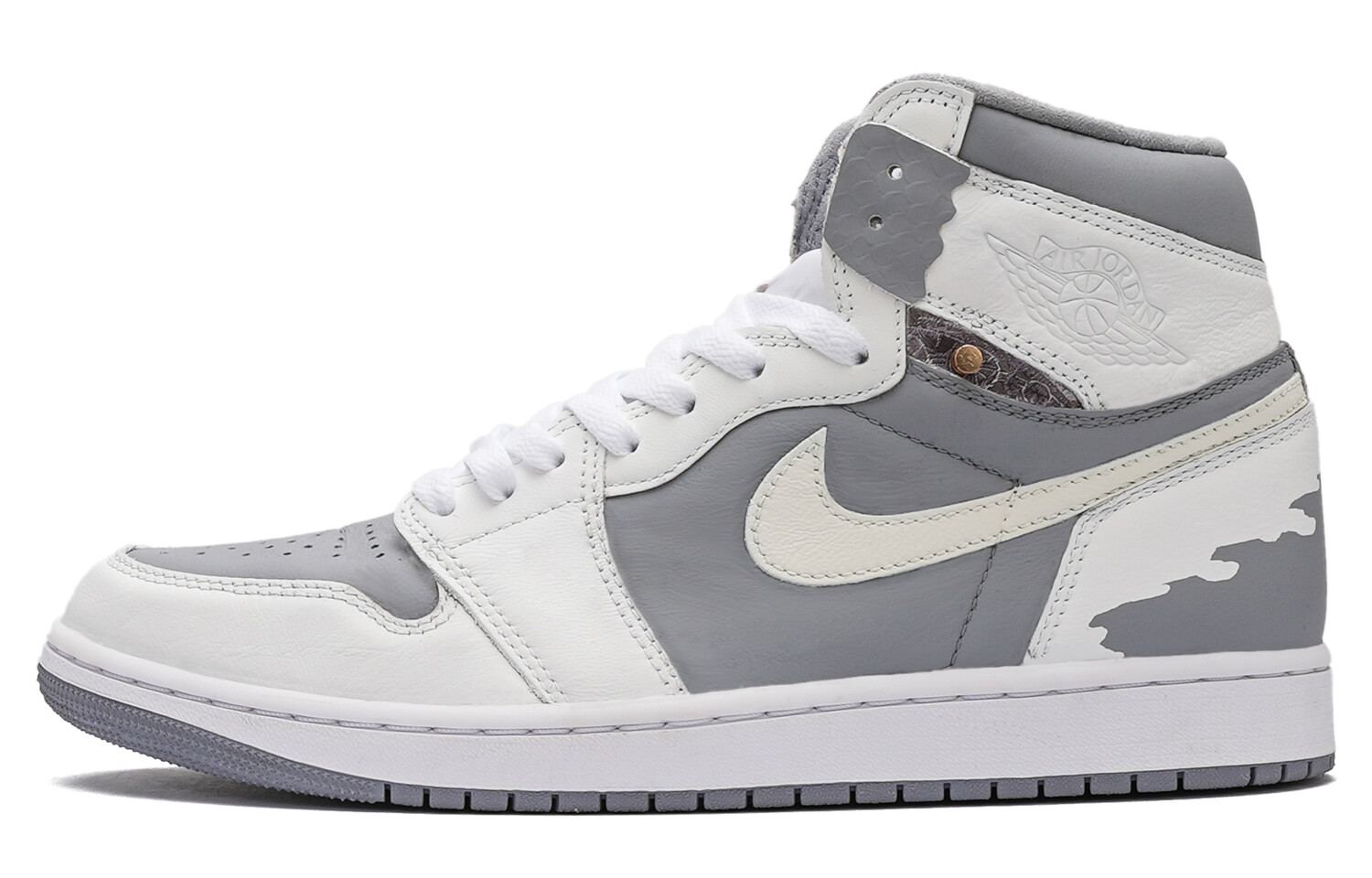 

Кроссовки Jordan Air 1 Vintage High-Top Unisex, серый/белый