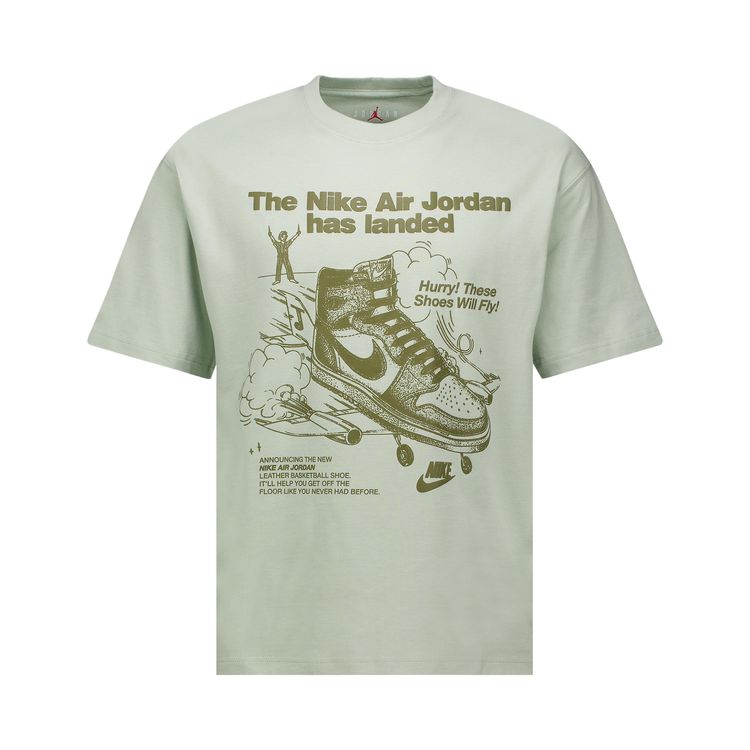 

Футболка Air Jordan Oversized Graphic T-Shirt 'Seafoam', зеленый