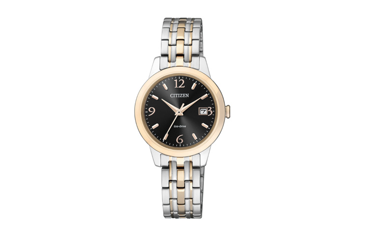 

CITIZEN Часы Solar Quartz Movement Stainless Steel Strap Watch 27.5mm Women's Watch Black Dial, Black Dial