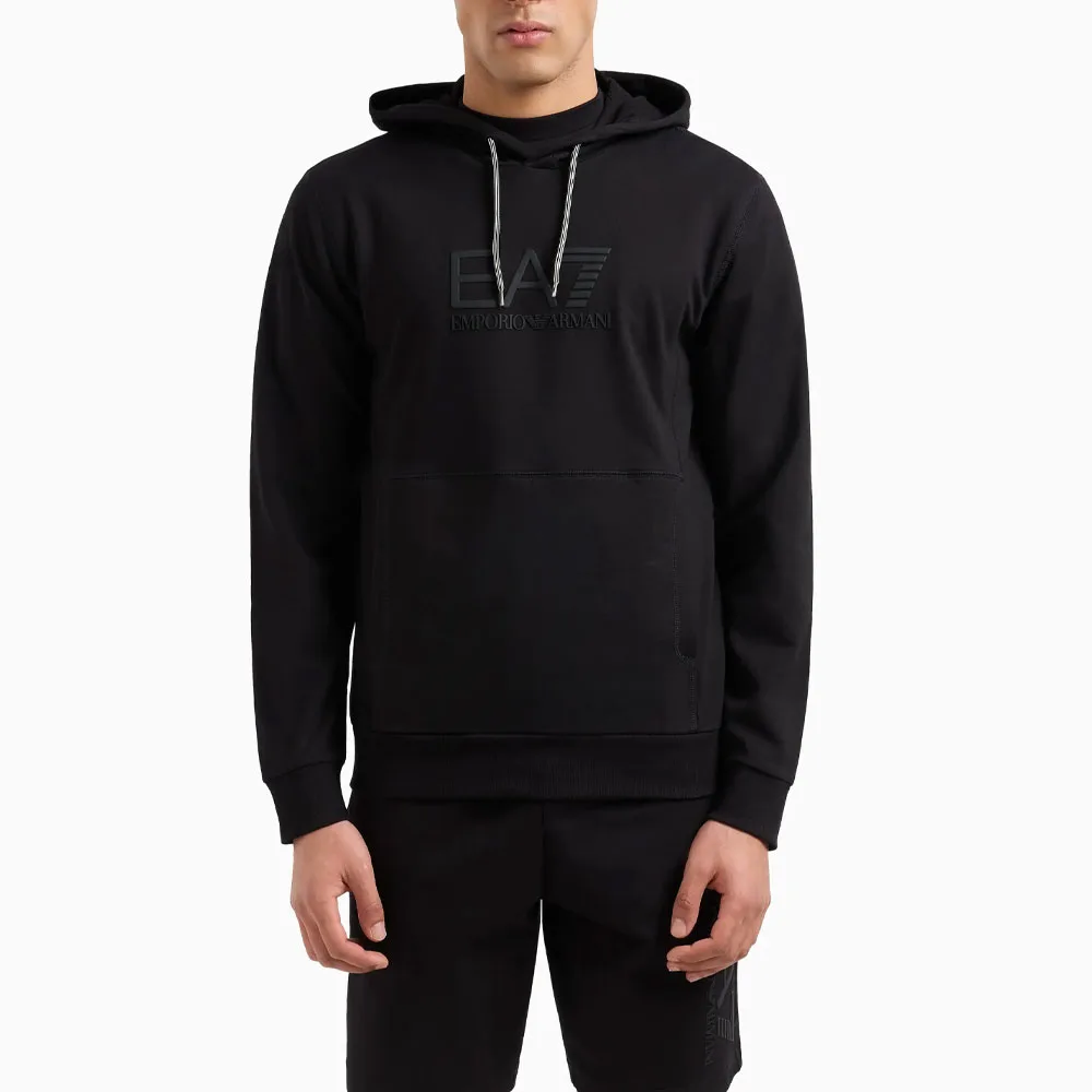 Толстовка с тиснением логотипа Ea7 EMPORIO ARMANI, черный — фото 4