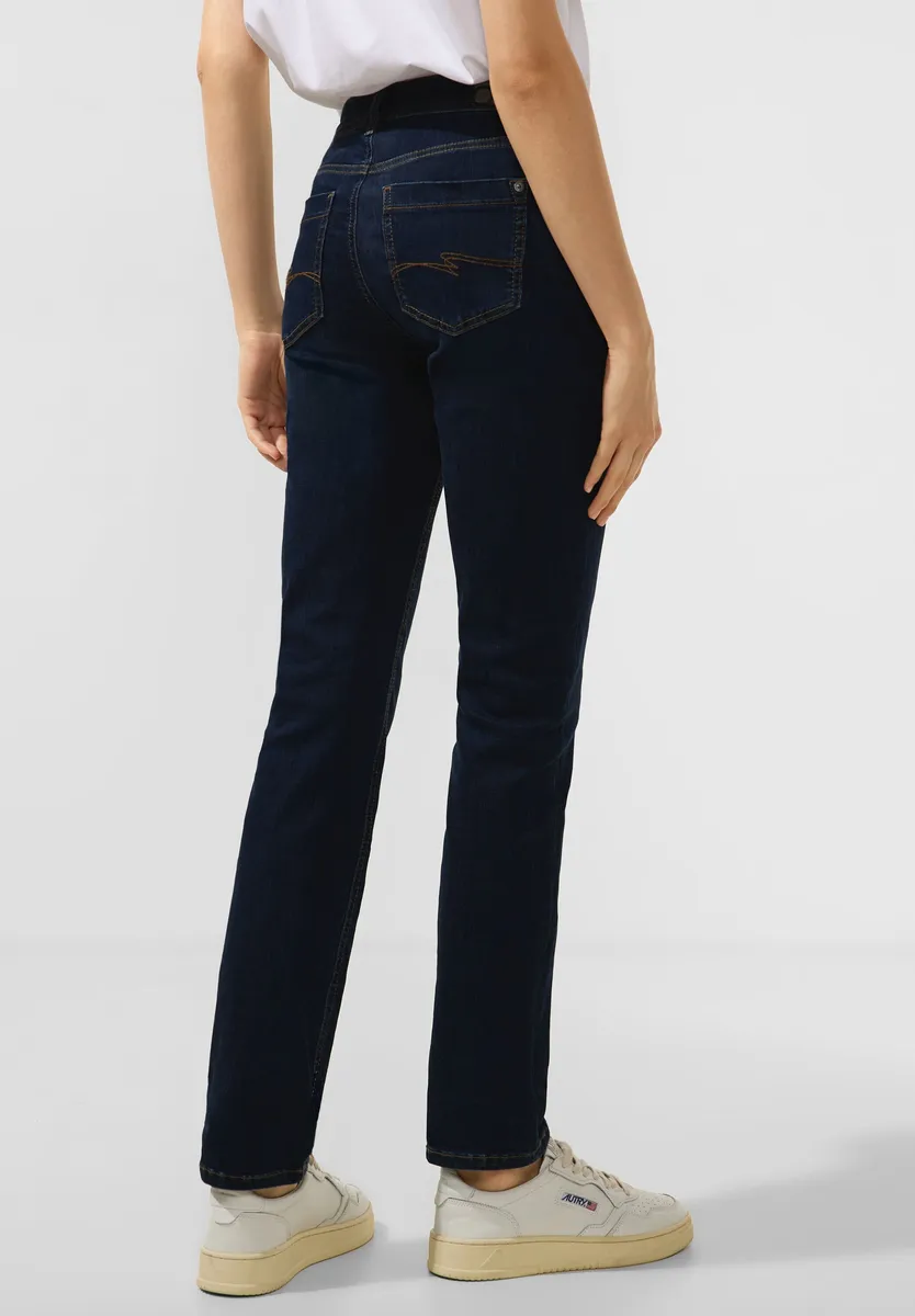 

Удобные джинсы STREET ONE с 4 карманами, цвет Dark Indigo Used Wash