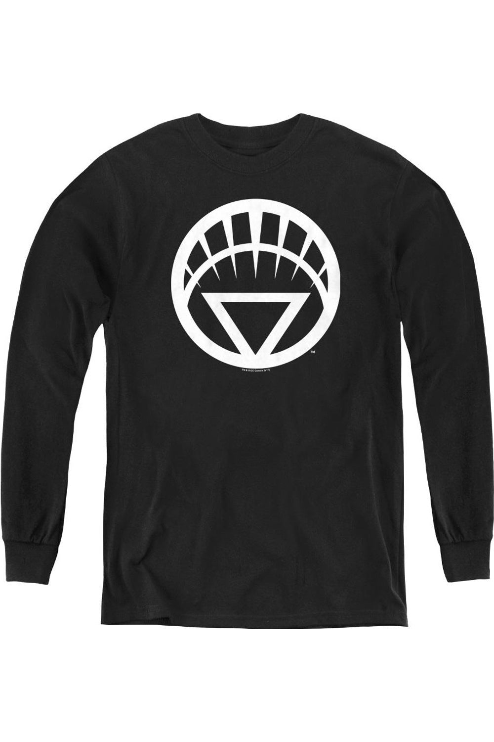 

Футболка Green Lantern с белой эмблемой для детей, длинный рукав Gildan