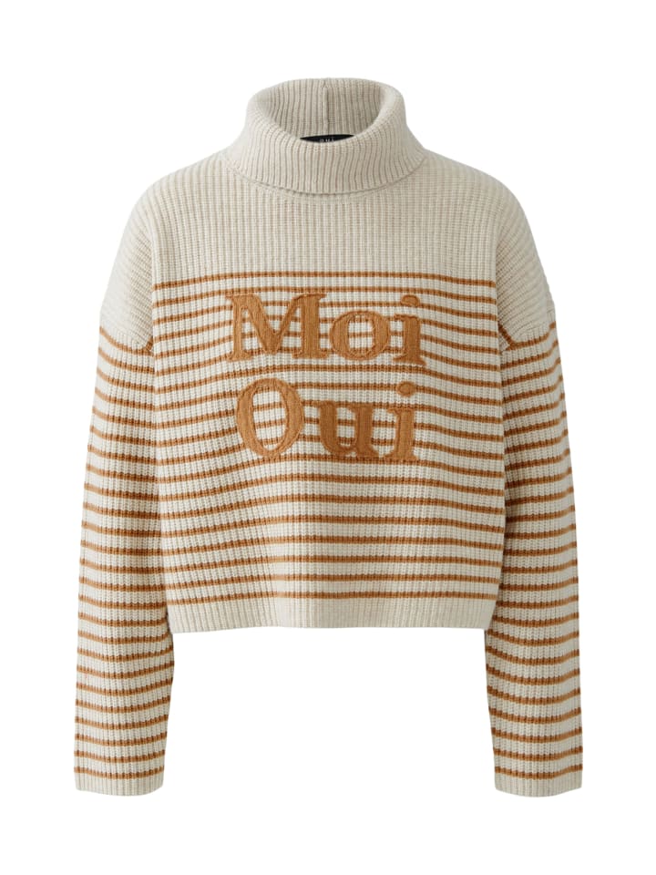 

Свитер цвета верблюжьей шерсти с оттенком белого Oui