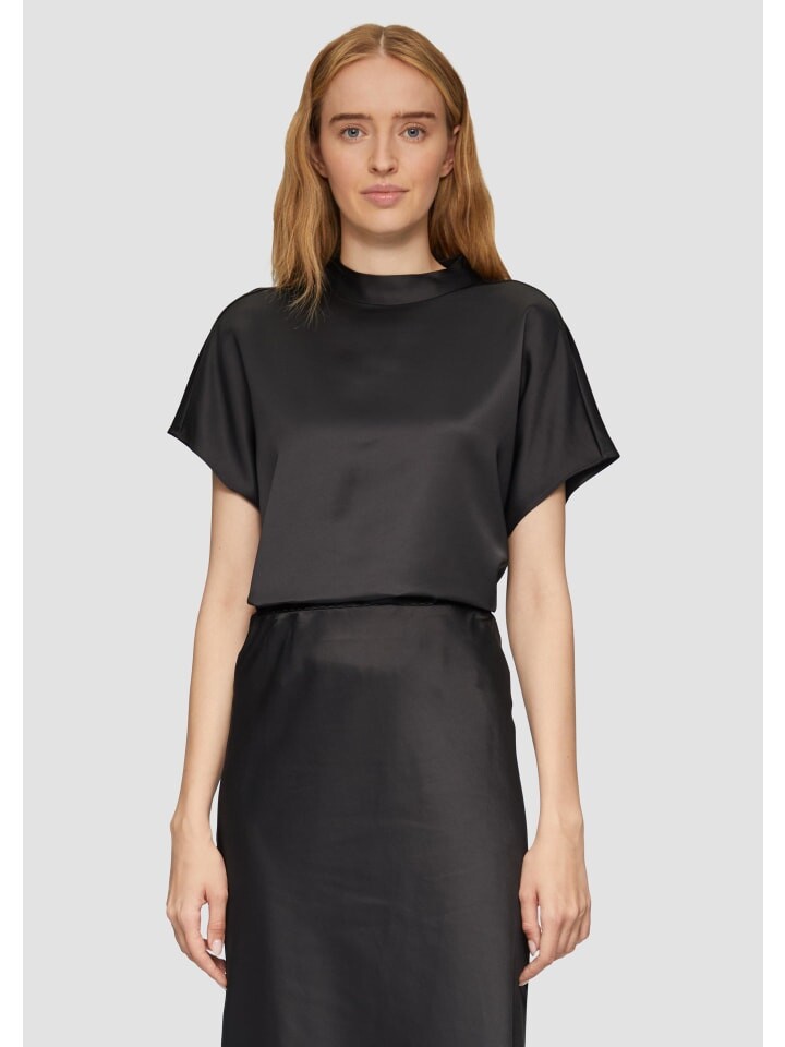 

Блуза sOliver BLACK LABEL kurzarm, черный