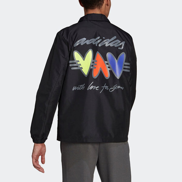 Куртка adidas Jacket M Back Printing Sports Black, мультиколор — фото 3