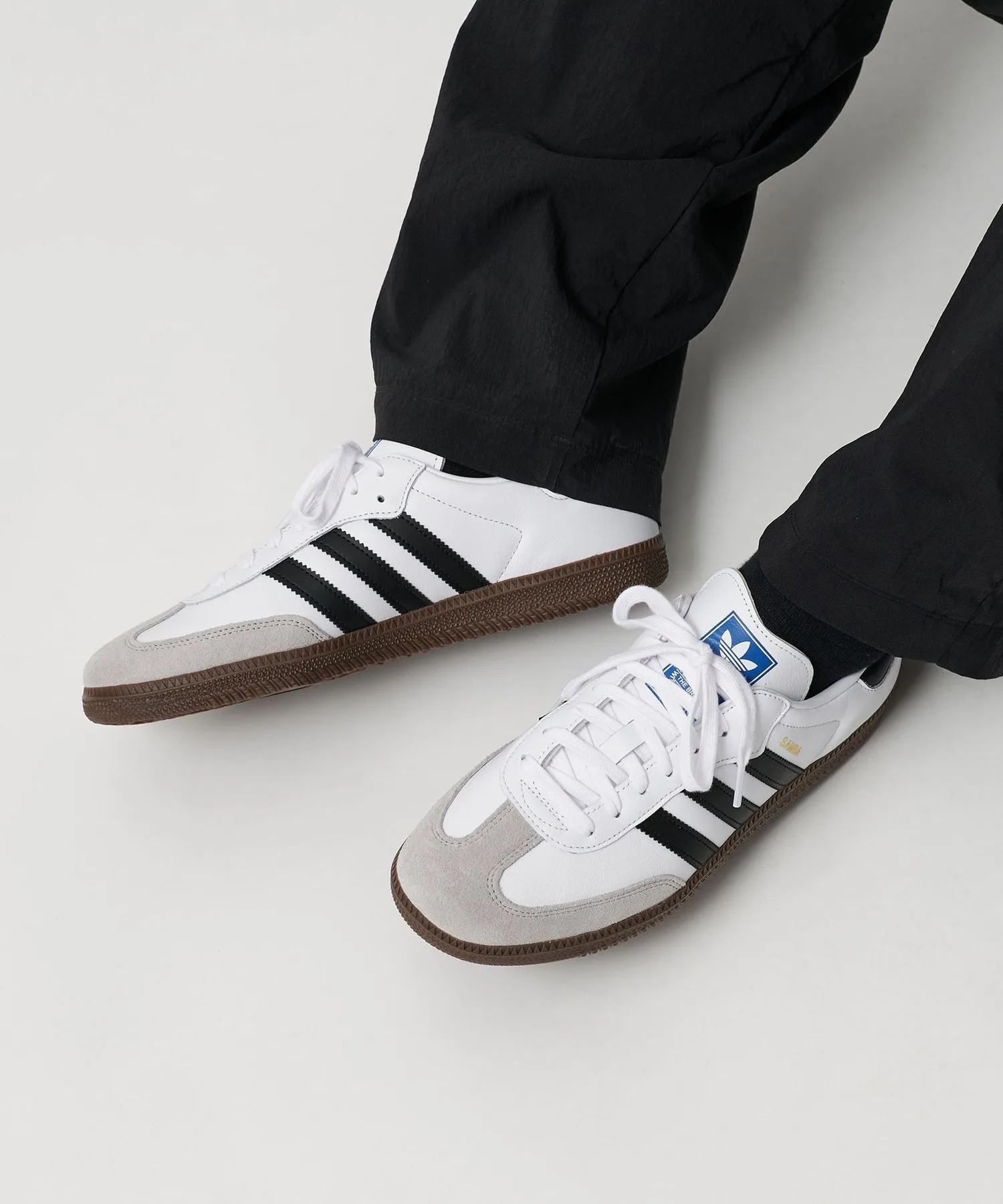 Мужские кроссовки adidas Originals Samba OG белые — фото 4