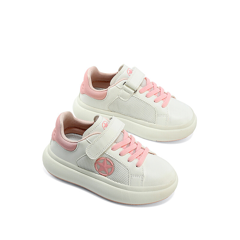Детские кроссовки для скейтбординга Kids Low-top White Jeep, розовый — фото 3