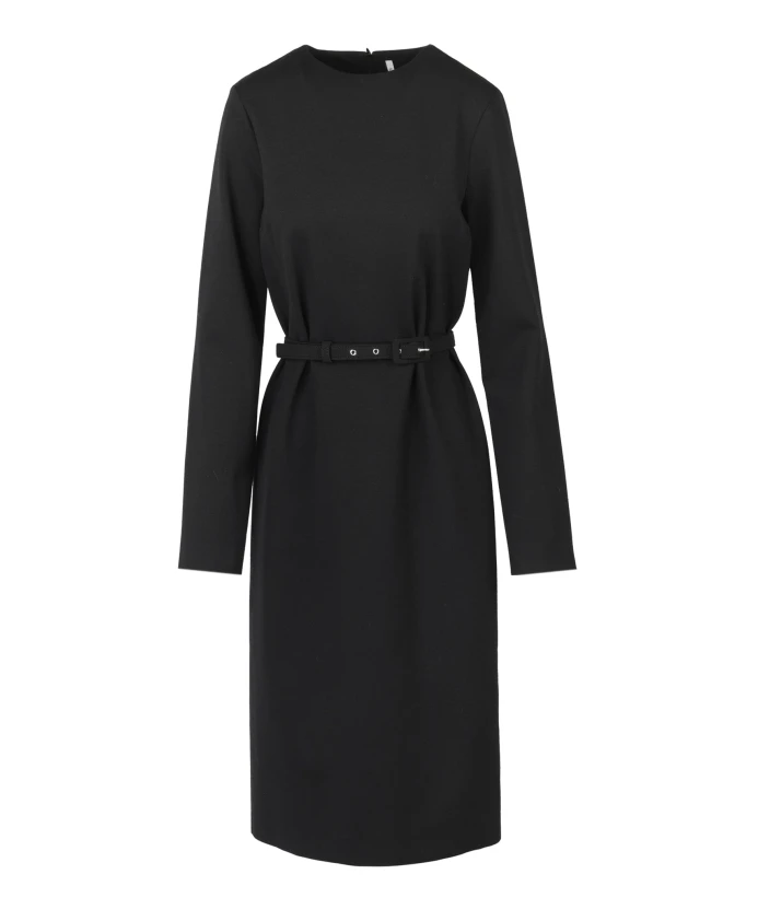 

Элегантное платье миди в стиле Натали Милано. Liviana Conti, черный