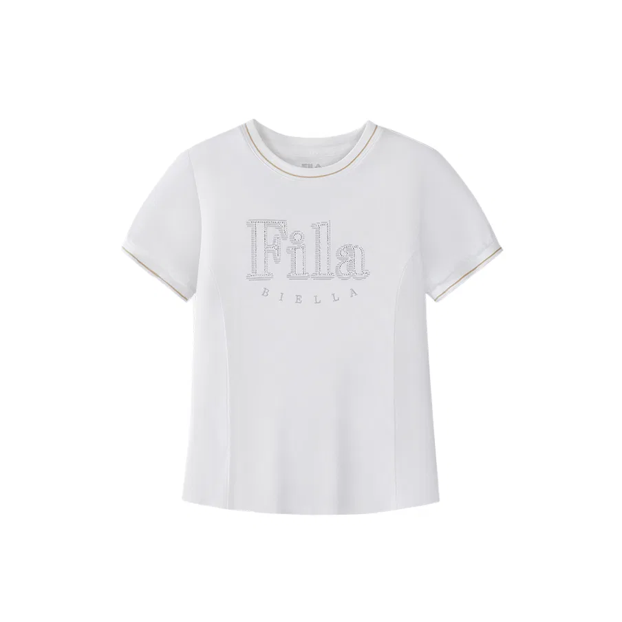 Футболка с круглым вырезом FILA KIDS белая